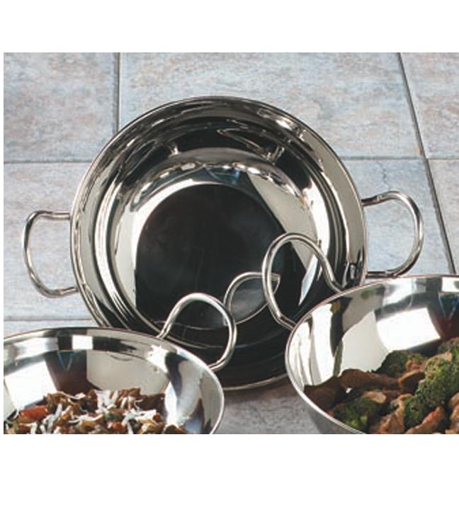 Stainless Steel Handled Display Bowl 9.5" Dia.